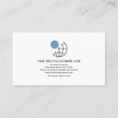 Minimale Rode Crisscross Lines importeren export Visitekaartje (Achterkant)