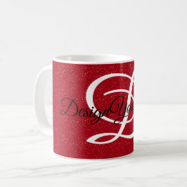 Minimale rode elegante bestfriendsever gepersonali koffiemok