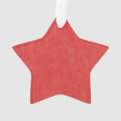 Minimale rode elegante moderne, schattige kerstste ornament (achterkant)