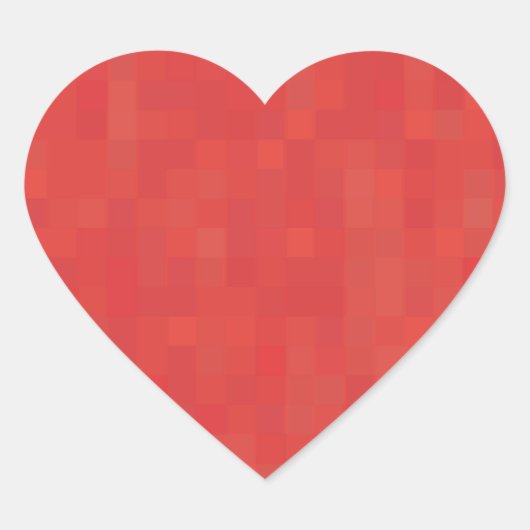 Minimale rode elegante moderne vormgeving schattig hart sticker (Voorkant)