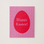 Minimale rode en roze eitjes Snijkop Legpuzzel (Verticaal)