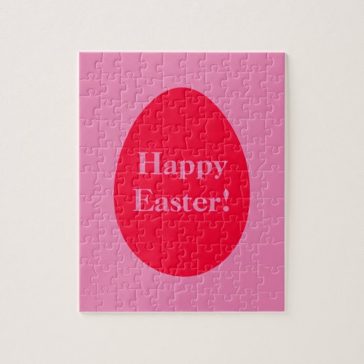 Minimale rode en roze eitjes Snijkop Legpuzzel (Verticaal)