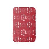 Minimale Rode en Witte Liefde, Vrede, Joy Badmat (Voorkant Verticaal)