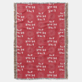 Minimale Rode en Witte Liefde, Vrede, Joy Deken (Voorkant Verticaal)