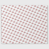 Minimale Rode Kerstmis Pakket Cadeaus Cadeaupapier (Vlak)