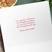 Minimale Rode lijn Kunst Heilige Familie Religieus Feestdagen Kaart