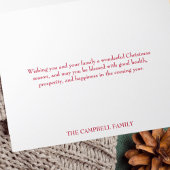 Minimale Rode lijn Kunst Heilige Familie Religieus Feestdagen Kaart