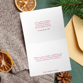 Minimale Rode lijn Kunst Heilige Familie Religieus Feestdagen Kaart