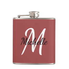 Minimale Rode Monogram Heupfles