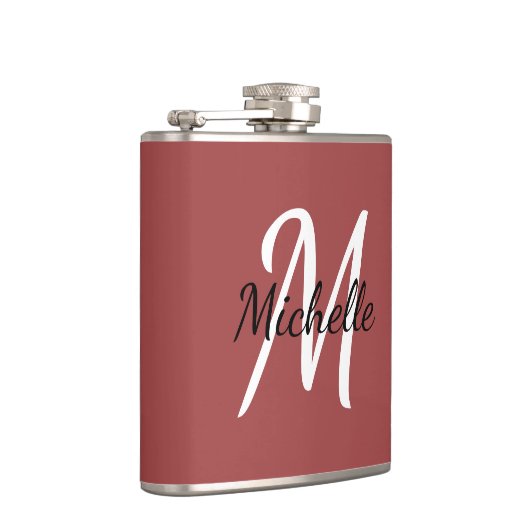 Minimale Rode Monogram Heupfles (Rechts)