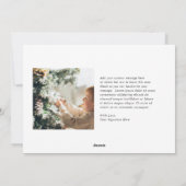 Minimale rode rand foto Elegante kerst Feestdagenkaart (Achterkant)