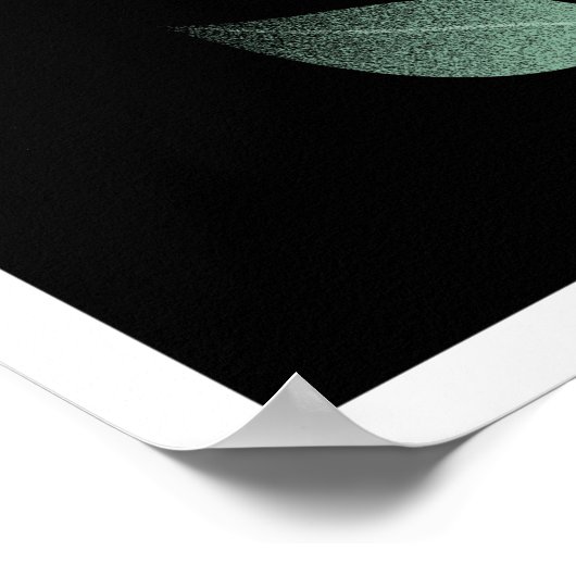 Minimale rode roodroze gradiënt poster (Hoek)