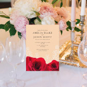 Minimale rode roze op de Uitnodiging van de Kleur 