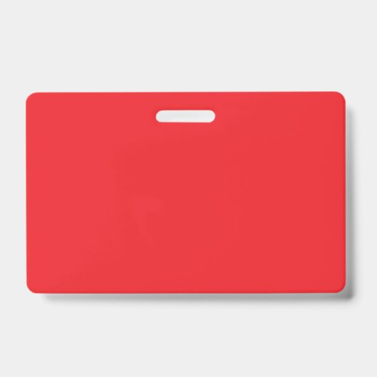 “Minimale rode werkruimte flat lay” Badge (Voorzijde)