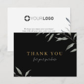 Minimale roestvrijere logo voor uw bedrijf kaart (Voorkant / Achterkant)