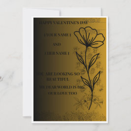 Minimale romantische liefdesgroet kaart