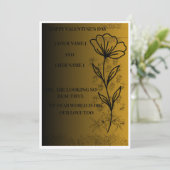 Minimale romantische liefdesgroet kaart (Staand voorkant)