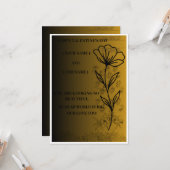 Minimale romantische liefdesgroet kaart (Voorkant / Achterkant in situ)