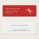 Minimale Rood- en Witte Benoeming Barber Mini Visitekaartjes (Voorkant /achterkant)