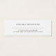 Minimale Rood- en Witte Benoeming Barber Mini Visitekaartjes (Achterkant)