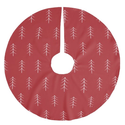 Minimale roodroodbaars kerstboom rok (Voorkant)