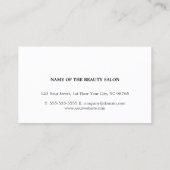 Minimale Roos Faux Gold Scissors Hair Stylist Visitekaartje (Achterkant)