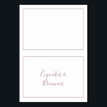 Minimale Roos Gold Buffet Food Labels Kaart<br><div class="desc">Deze minimalistische roos goudbuffet voedseletiketten zijn perfect voor een eenvoudige gebeurtenis. Het moderne romantische ontwerp kenmerkt klassiek roos goud en witte typografie in combinatie met een rustige, maar elegante kalligrafie met stijl met handschrift. in elke kleur. Houd het ontwerp eenvoudig en elegant, zoals het is, of personaliseer het door uw...</div>