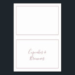 Minimale Roos Gold Buffet Food Labels Kaart<br><div class="desc">Deze minimalistische roos goudbuffet voedseletiketten zijn perfect voor een eenvoudige gebeurtenis. Het moderne romantische ontwerp kenmerkt klassiek roos goud en witte typografie in combinatie met een rustige, maar elegante kalligrafie met stijl met handschrift. in elke kleur. Houd het ontwerp eenvoudig en elegant, zoals het is, of personaliseer het door uw...</div>