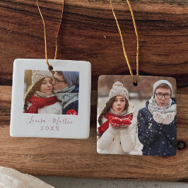 Minimale Roos Gold Couples Keepomwille Photo Keramisch Ornament