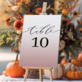 Minimale Roos Gold Gradient Wedding Kaart