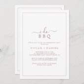 Minimale Roos Gold I Do BBQ Engagement Party Kaart (Voorkant / Achterkant)