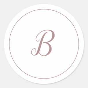 Minimale Roos Gold Monogram Envelope zegels