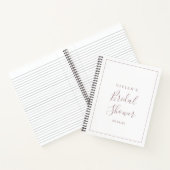 Minimale Roos Gold Vrijgezellenfeest Gift List Notitieboek (Binnen)