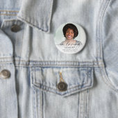 Minimale rouwfoto In liefdevolle herinnering Herde Ronde Button 5,7 Cm (In situ)