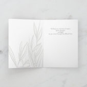 Minimale rouwkaart - Stille Riet Kaart (Binnen)