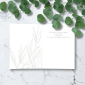 Minimale rouwkaart - Stille Riet Kaart