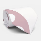 Minimale roze Aqua en witte Stropdas (Opgerold)