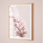 Minimale roze close-up bloemenfotografie muurkunst poster