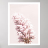 Minimale roze close-up bloemenfotografie muurkunst poster (Voorkant)