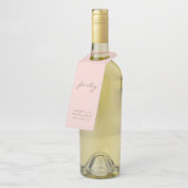 Minimale roze en goudleeftijd Label flesje (Schuin)