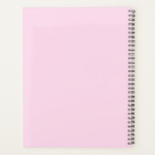Minimale Roze en Rode Gepersonaliseerde Naam Jaar Planner (Achterkant)