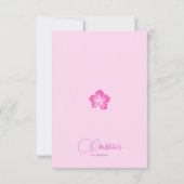 Minimale roze feestdag bedankt (Achterkant)