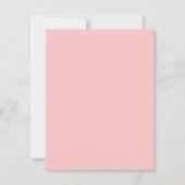 Minimale Roze Fuchsia Magenta Trouwplaats Kaarten (Achterkant)
