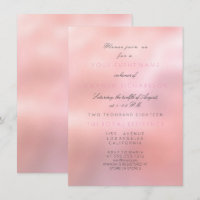 Minimale Roze Glitter Elegante Bruids Prinses