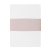 Minimale roze gouden monogram bruiloft uitnodigingen wikkel (Achterkant Voorbeeld)