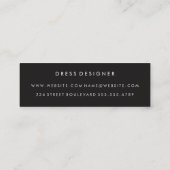 Minimale roze grunge mini visitekaartje (Achterkant)