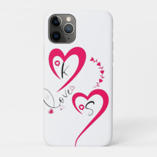 Minimale Roze Hart Liefde Case-Mate iPhone Case