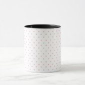 Minimale Roze Hart Patroon Mok (Midden)