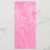 Minimale roze kalligrafie Kunstmatig Abstract huwe Menu (Achterkant)