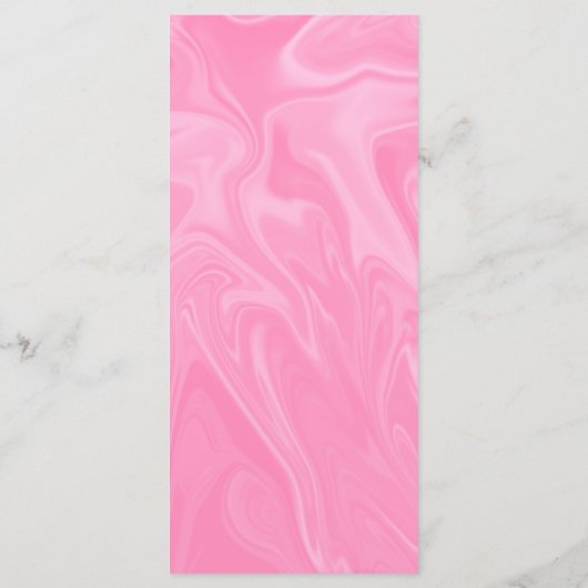 Minimale roze kalligrafie Kunstmatig Abstract huwe Menu (Achterkant)